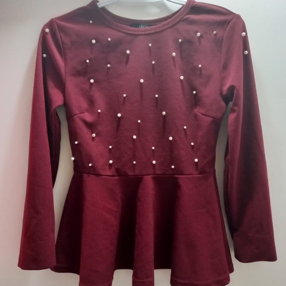 Burgundy Blouse - Picture 1 of 3